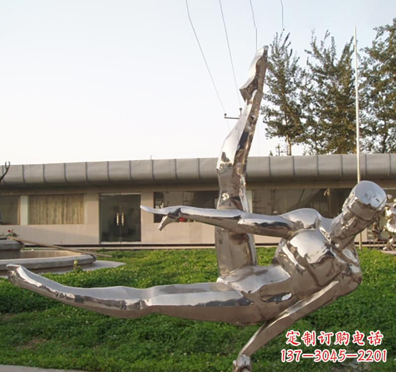 重庆不锈钢鞍马运动人物雕塑2