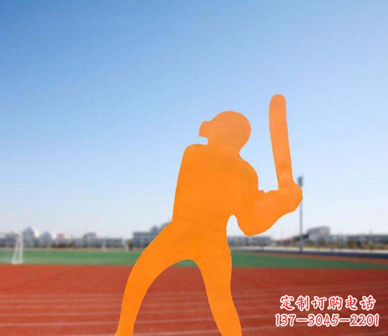重庆不锈钢棒球雕塑精美的艺术品