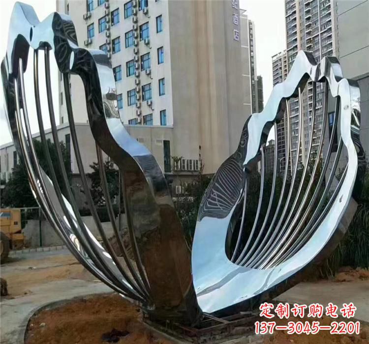重庆不锈钢贝壳雕塑艺术与自然的完美结合