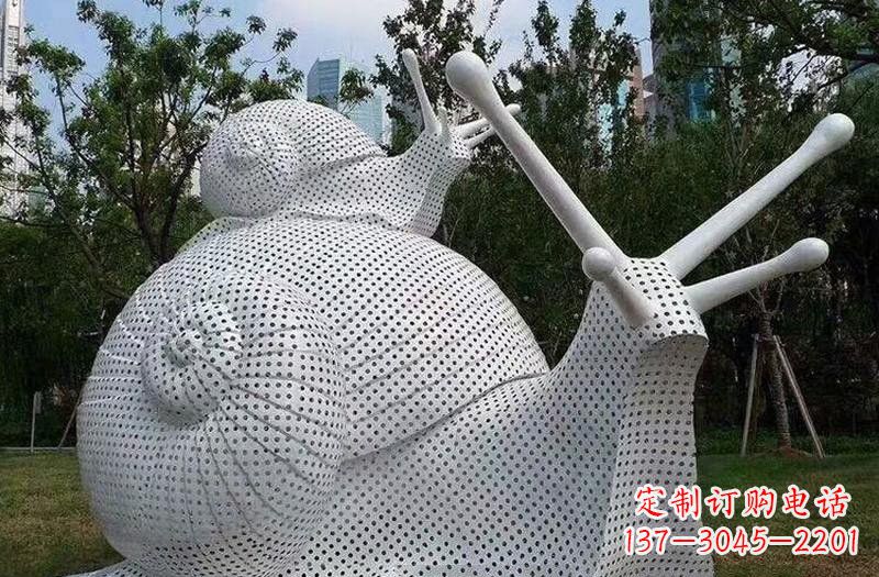 重庆不锈钢蜗牛雕塑把自然美搬进家居
