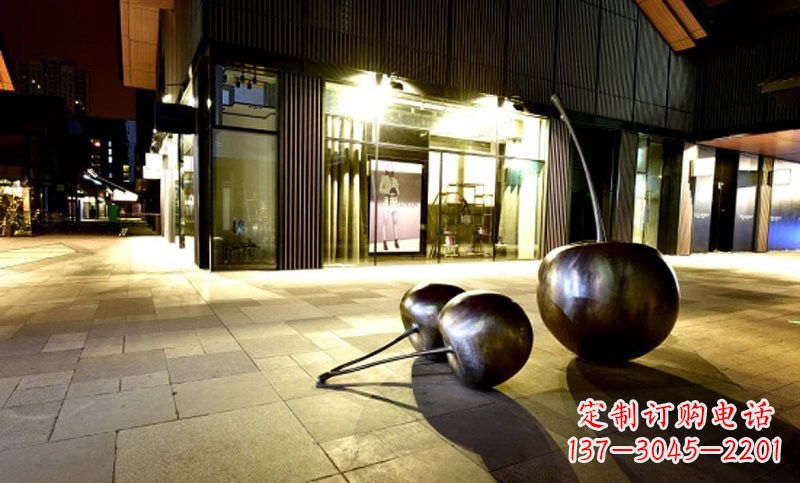 重庆不锈钢樱桃雕塑