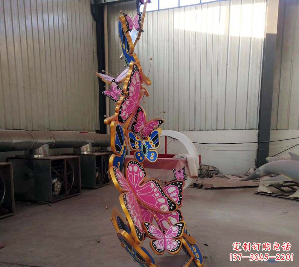 重庆精致绚丽的不锈钢蝴蝶雕塑