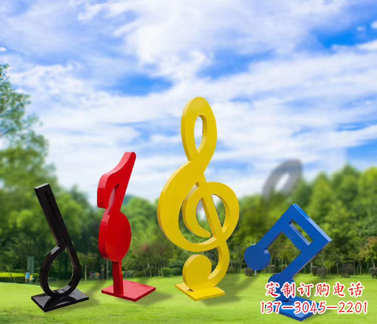 重庆精美的不锈钢音符雕塑