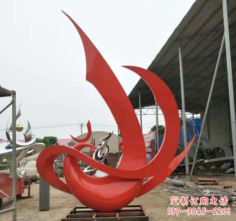 重庆不锈钢彩色凤凰雕塑传承东方美学