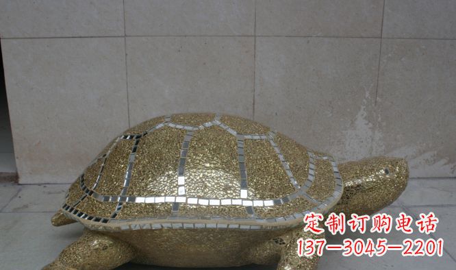 重庆不锈钢彩银乌龟公园景观雕塑