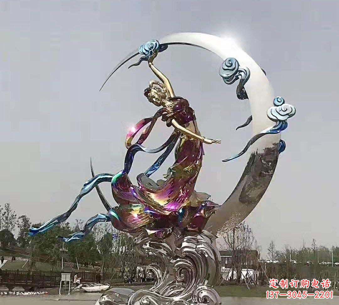 重庆不锈钢嫦娥奔月雕塑
