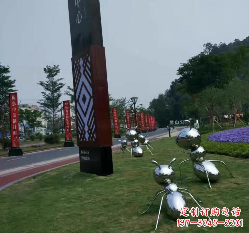 重庆不锈钢蚂蚁雕塑精美的艺术精品