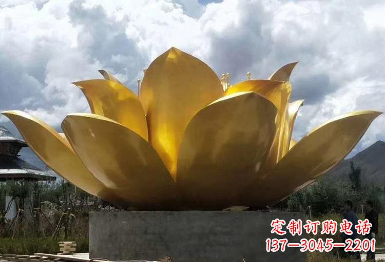 重庆不锈钢莲花雕塑——精美绝伦