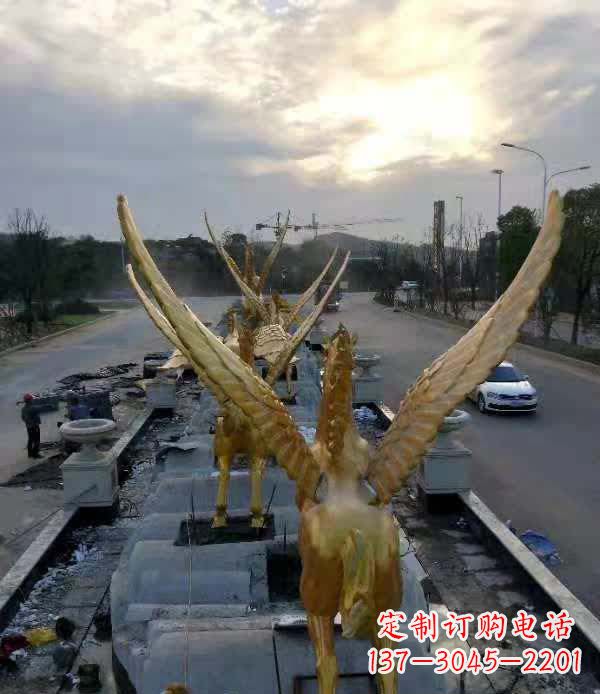 重庆不锈钢城市飞龙——雕塑作品精美绝伦