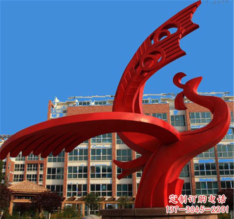重庆不锈钢凤凰雕塑——展示城市文化之美
