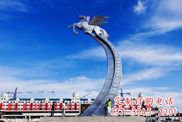 重庆精美不锈钢飞马雕塑