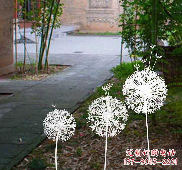 重庆不锈钢城市镂空蒲公英雕塑