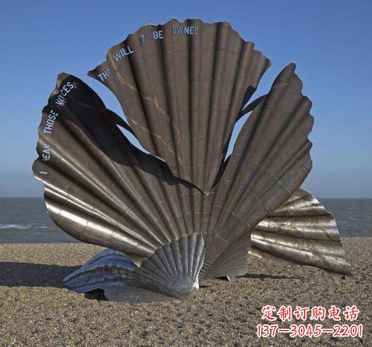 重庆不锈钢城市的扇贝雕塑——一座海洋文化的象征