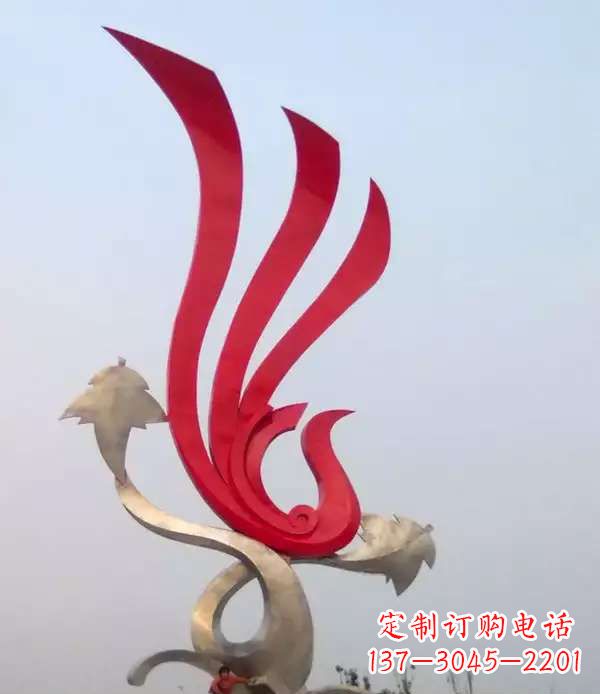 重庆不锈钢城市的凤凰雕塑