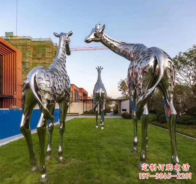 重庆不锈钢城市园林动物雕塑展示大自然的美丽