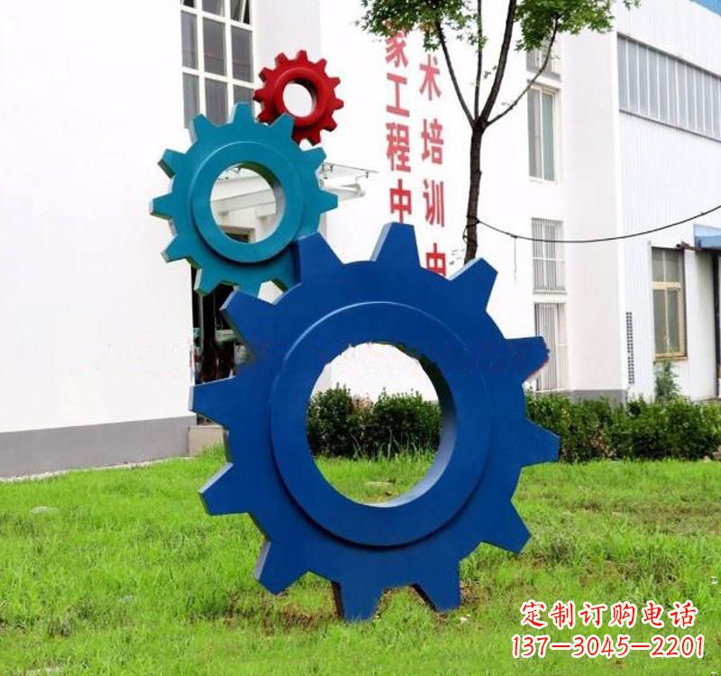 重庆不锈钢齿轮创意雕塑