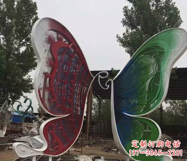 重庆不锈钢蝴蝶公园动物雕塑