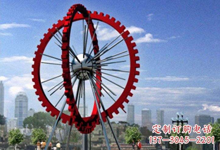 重庆不锈钢摩天轮雕塑美丽的景观