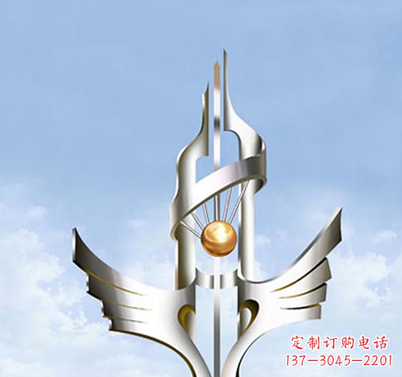 重庆以不锈钢为材料的翅膀雕塑