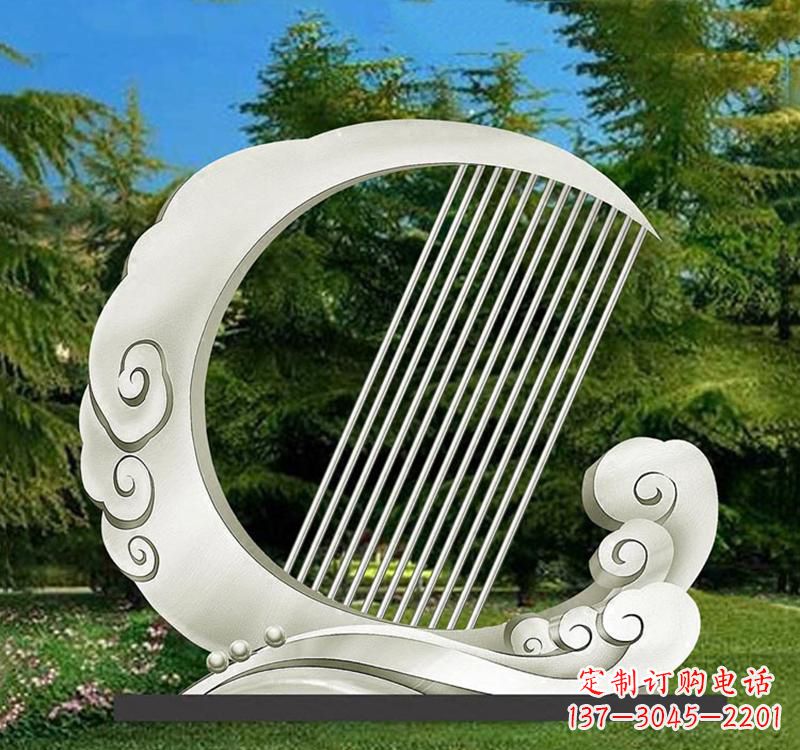 重庆精美的不锈钢月亮雕塑