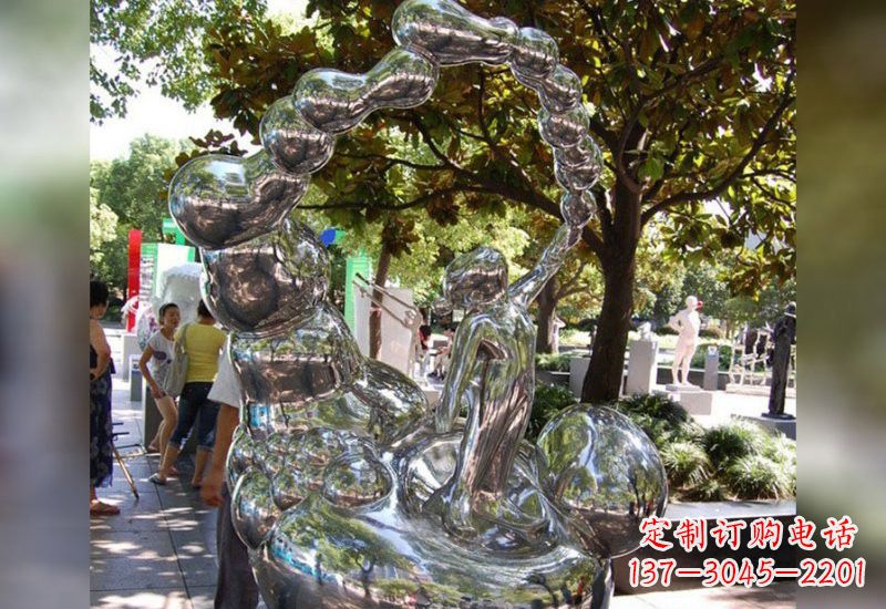 重庆精美不锈钢儿童雕塑