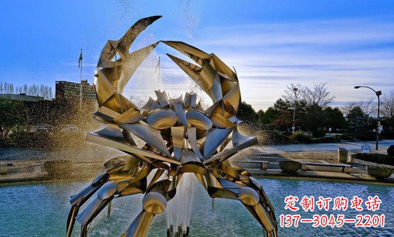 重庆精美不锈钢螃蟹雕塑