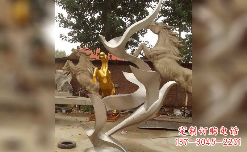 重庆不锈钢大雁雕塑