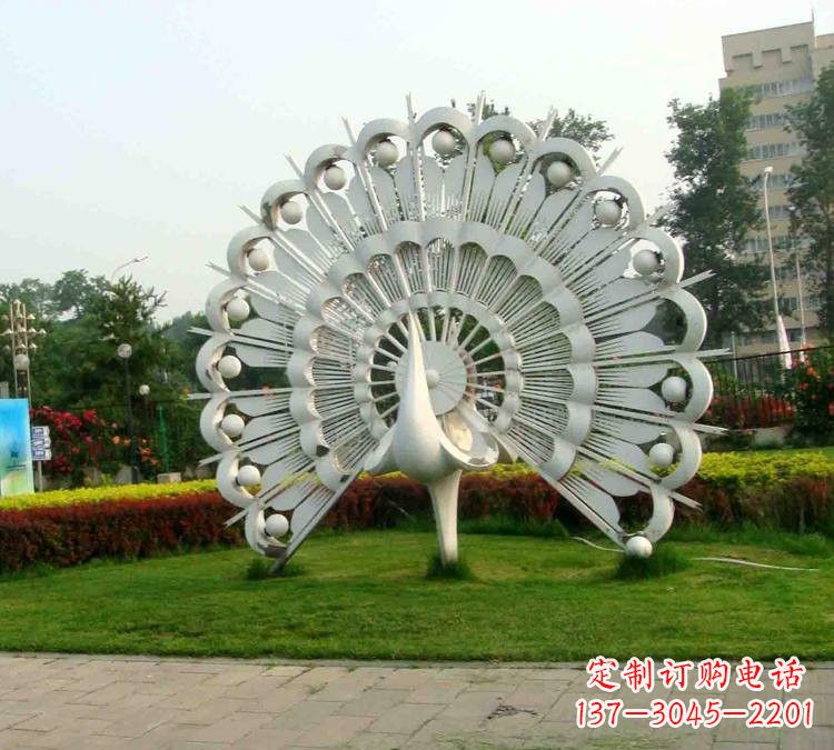 重庆不锈钢孔雀雕塑