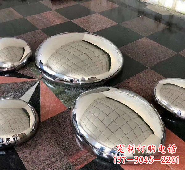 重庆不锈钢抽象鹅卵石雕塑