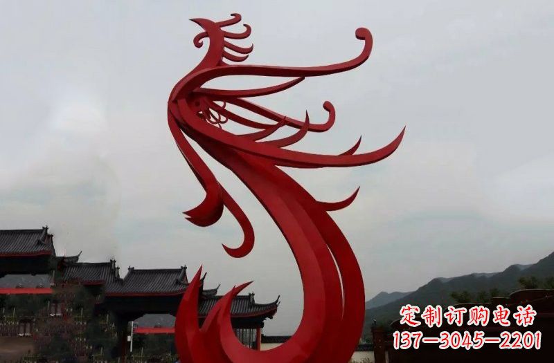重庆精美不锈钢凤凰雕塑