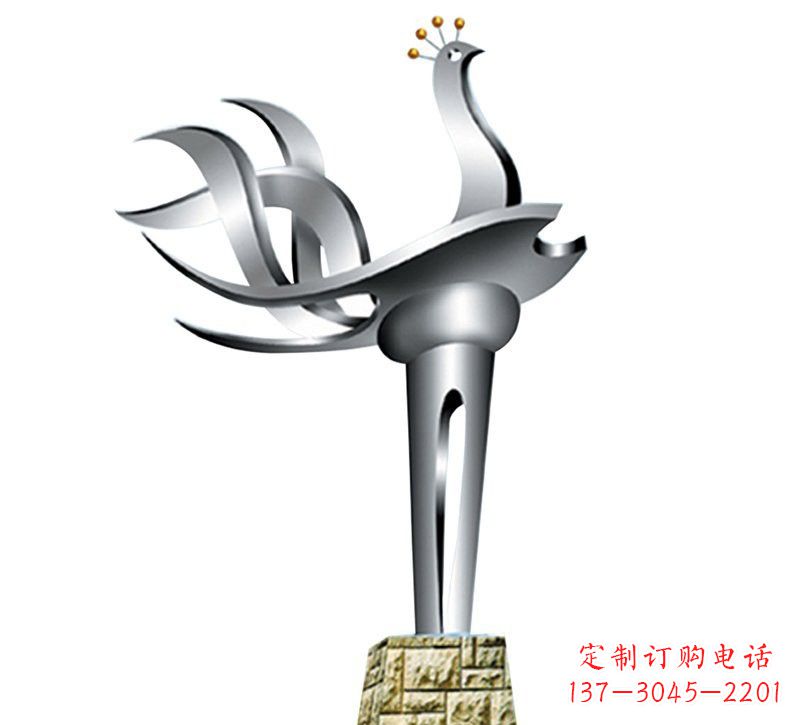 重庆不锈钢凤凰雕塑——精致的艺术之作