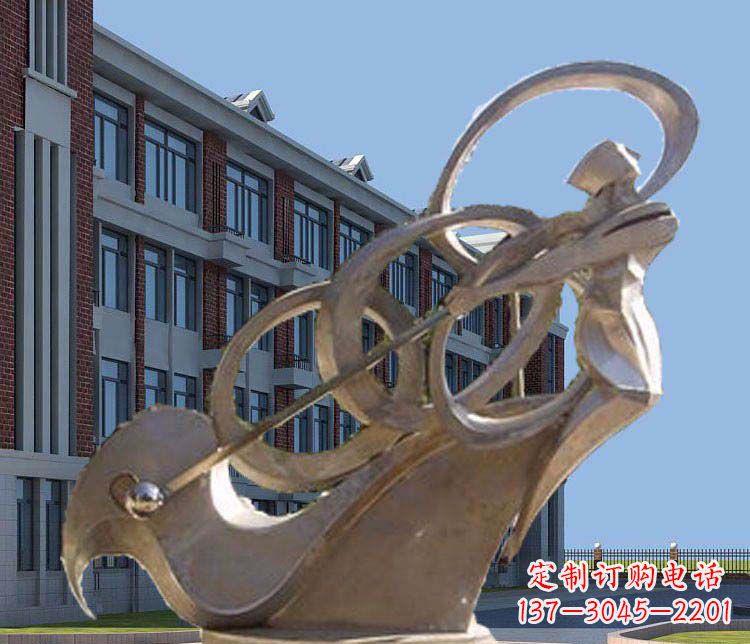 重庆不锈钢制作的高尔夫球人物雕塑