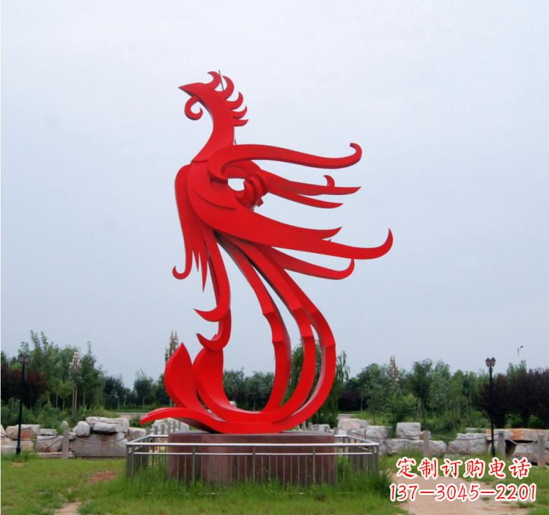 重庆不锈钢凤凰雕塑绚丽多彩的艺术之美
