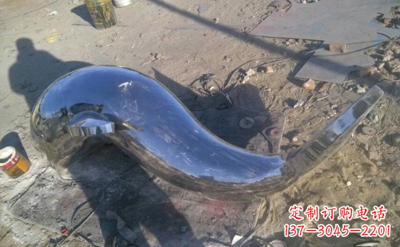 重庆不锈钢海豚雕塑展示优雅美丽
