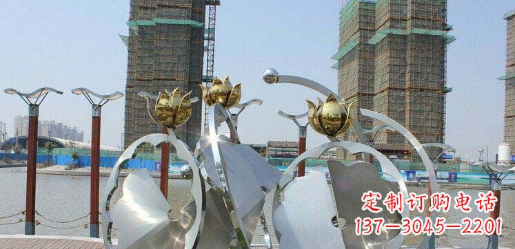 重庆不锈钢荷叶雕塑——缔造经典之美