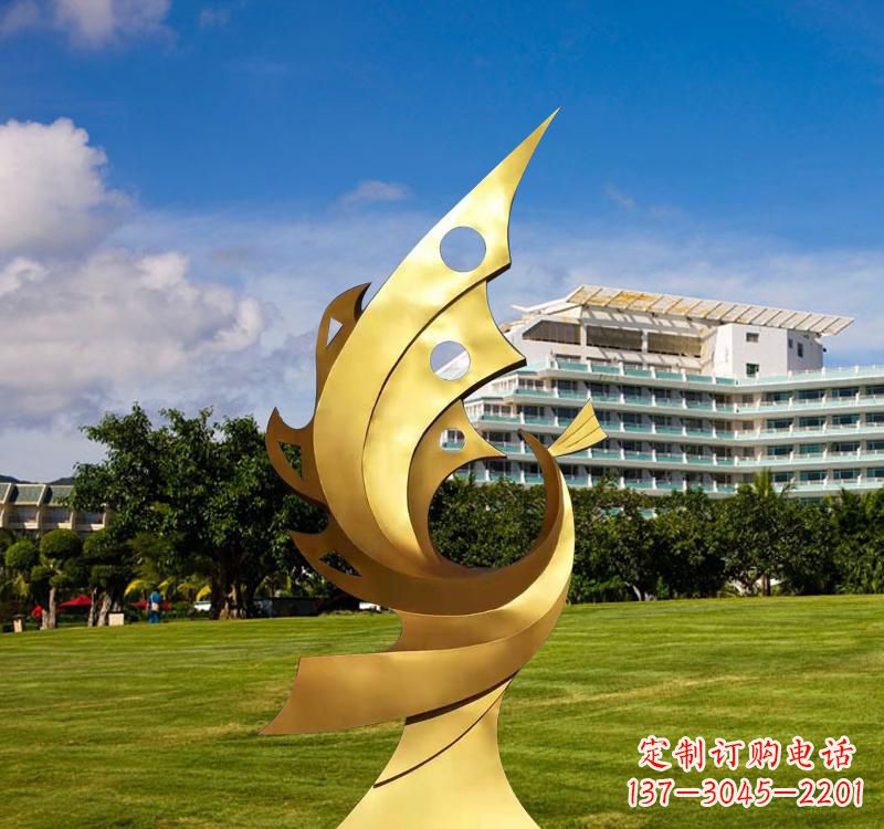 重庆不锈钢凤凰雕塑精致而古典
