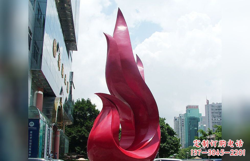 重庆不锈钢抽象孔雀广场景观雕塑