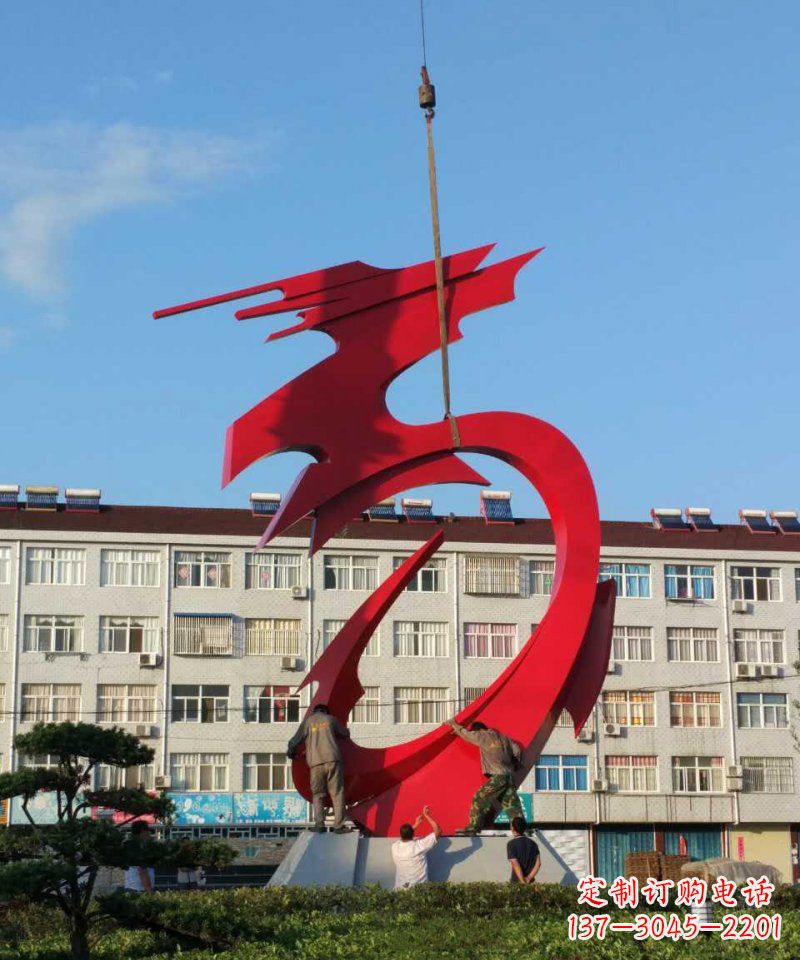 重庆不锈钢龙雕塑展现龙城市景观之美
