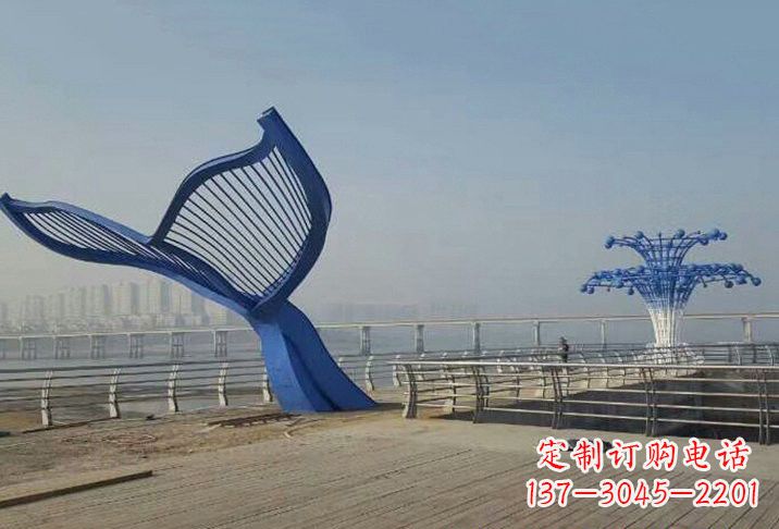 重庆不锈钢鲸鱼雕塑