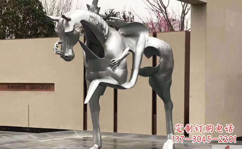 重庆不锈钢骑马雕塑精美外形与经久耐用