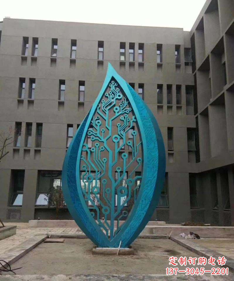 重庆不锈钢树叶雕塑精美的艺术品