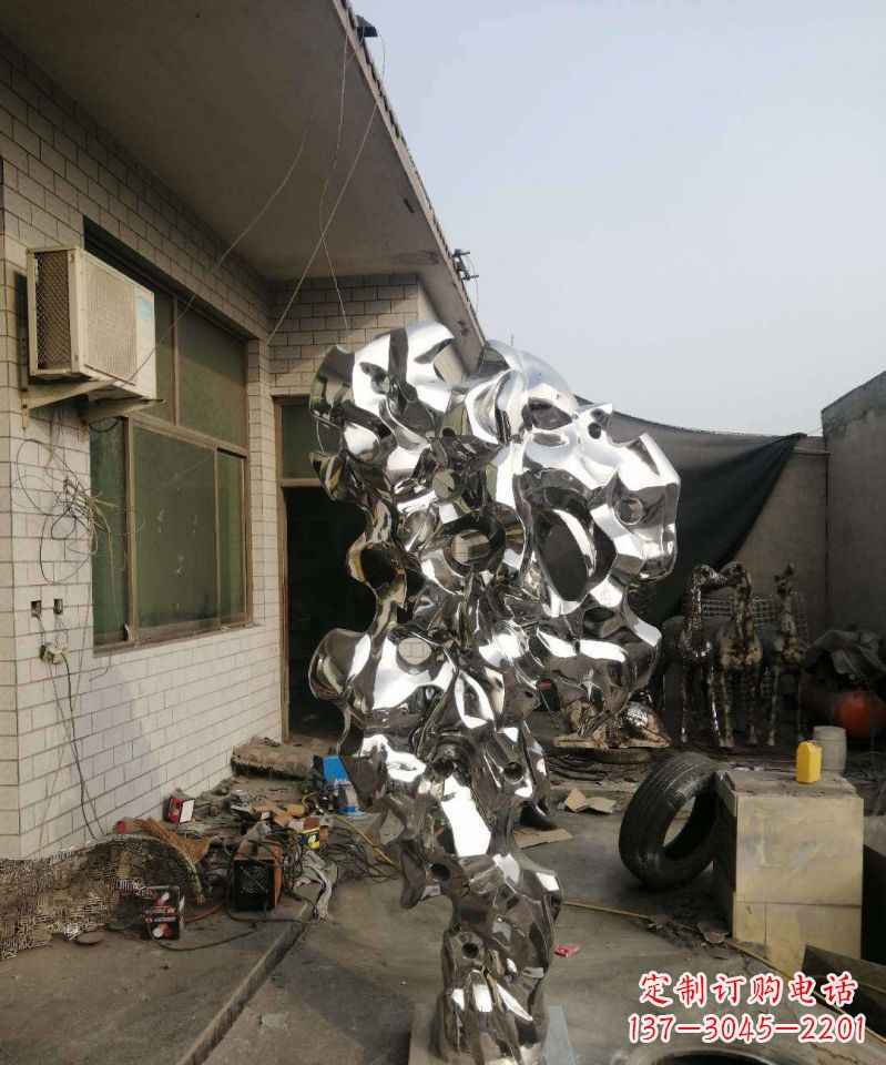 重庆太湖石雕塑不锈钢的艺术精品