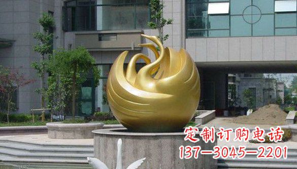 重庆不锈钢天鹅雕塑