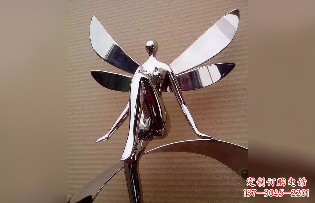 重庆不锈钢天使雕塑