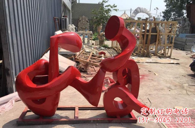 重庆不锈钢音符雕塑传递美丽的音乐