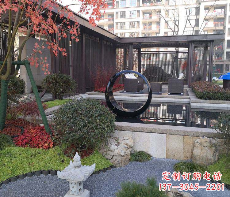 重庆不锈钢圆环雕塑——精美绝伦