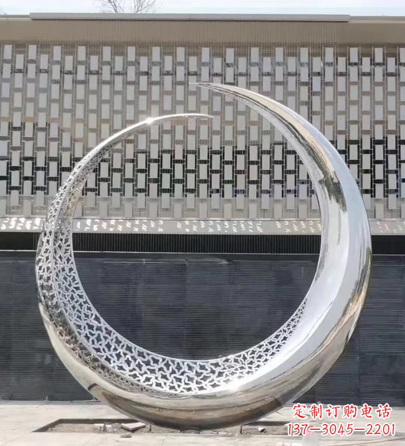 重庆不锈钢月亮雕塑精美的艺术之作