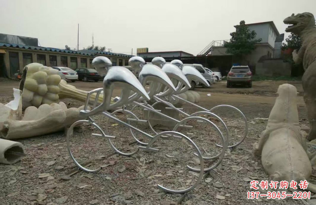 重庆不锈钢自行车雕塑