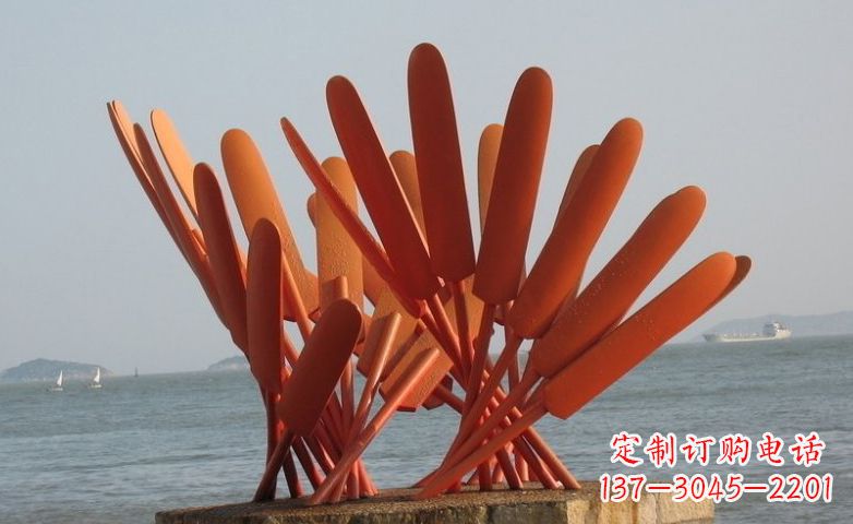 重庆不锈钢船桨海边景观雕塑
