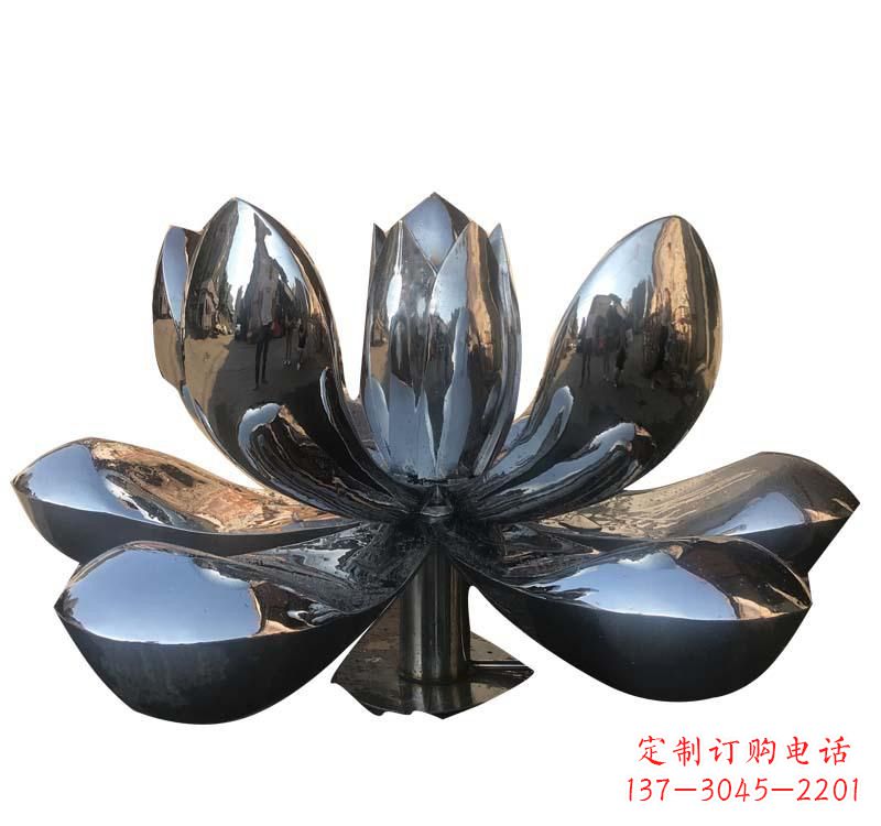 重庆不锈钢创意荷花雕塑